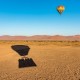 In mongolfiera sopra le dune in Namibia