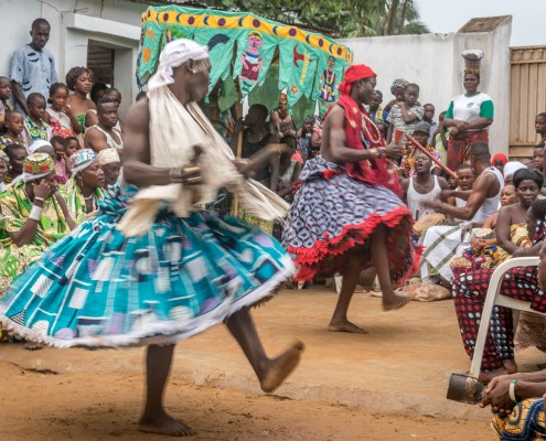 Voodoo ceremony in Ouidah