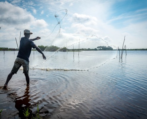 Pescatore in Benin