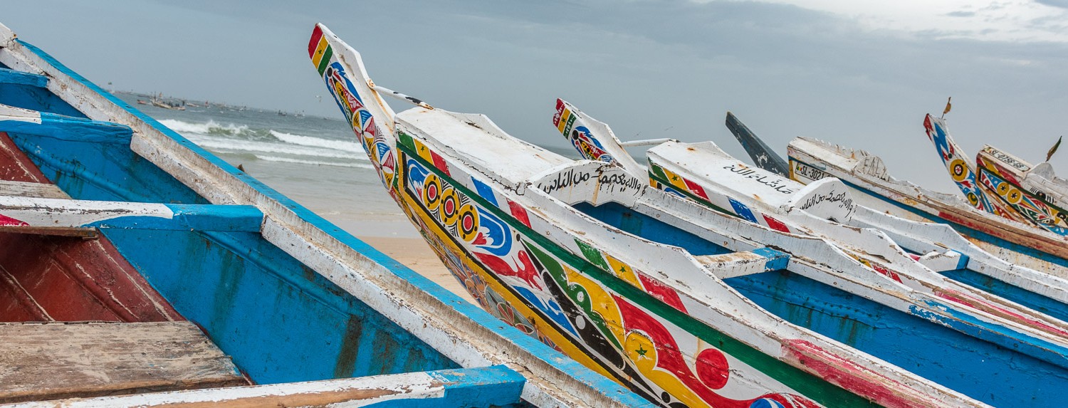 Senegal, Fischerboote in Kayar