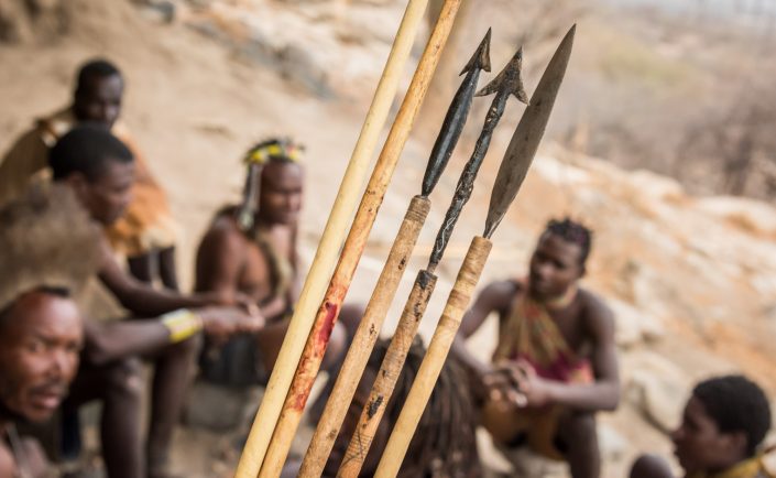 Hadzabe hunters, bushmen in Tanzania