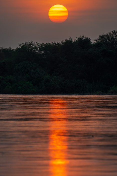 Sunset over the Rufiji river